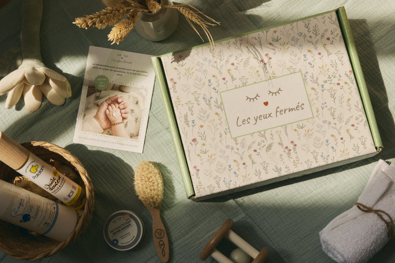 Offrir un coffret Les yeux fermés